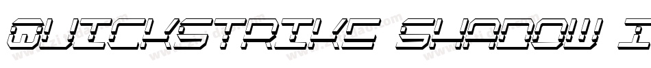 QuickStrike Shadow Italic字体转换